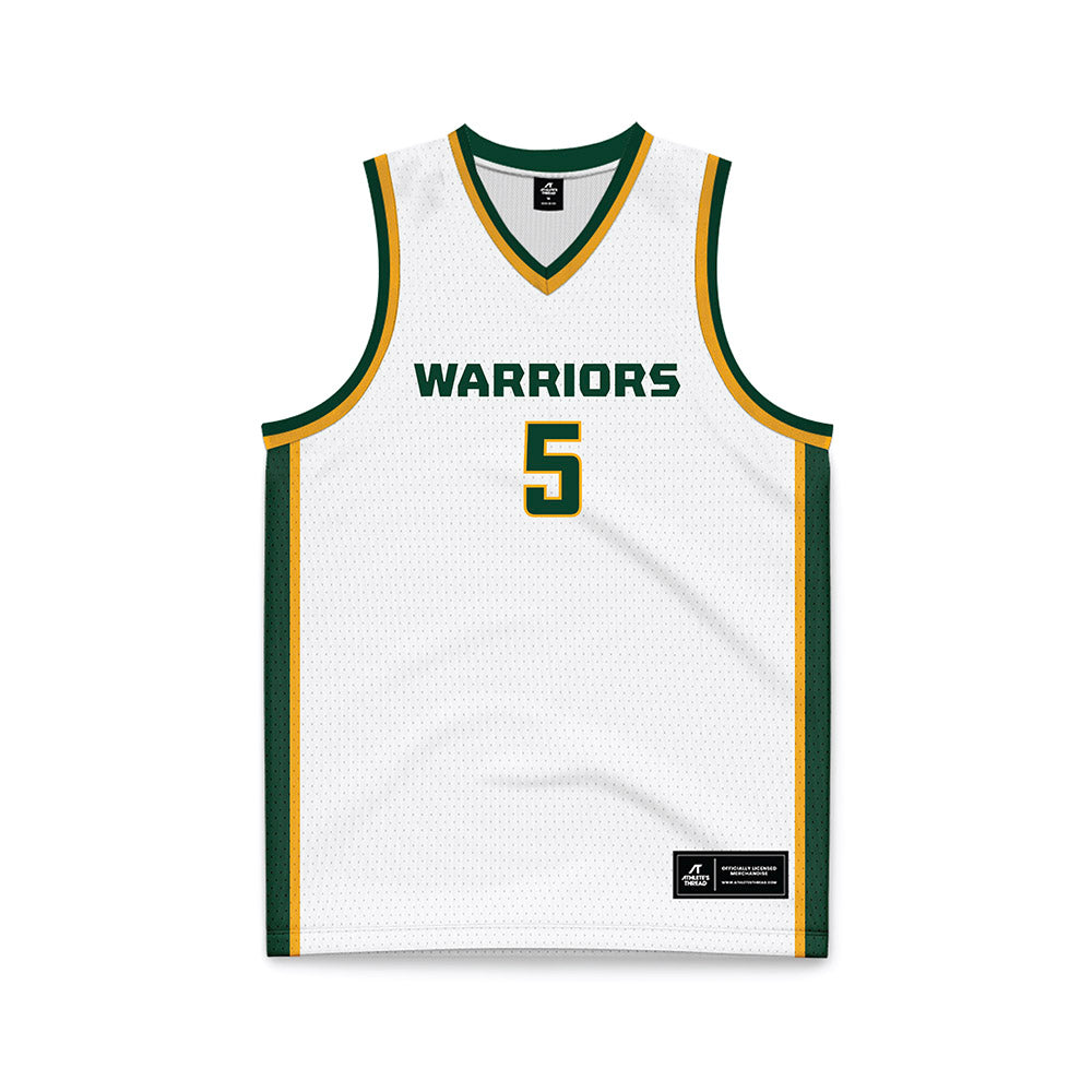 Wayne State - NCAA Women's Basketball : Komara Sylvester - White Basketball Jersey-0