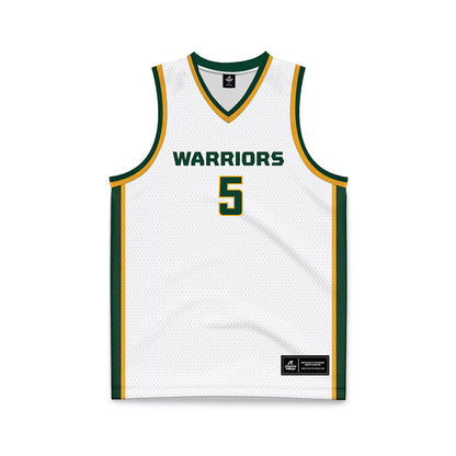 Wayne State - NCAA Women's Basketball : Komara Sylvester - White Basketball Jersey-0