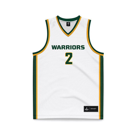 Wayne State - NCAA Women's Basketball : Maddy Benard - White Basketball Jersey-0