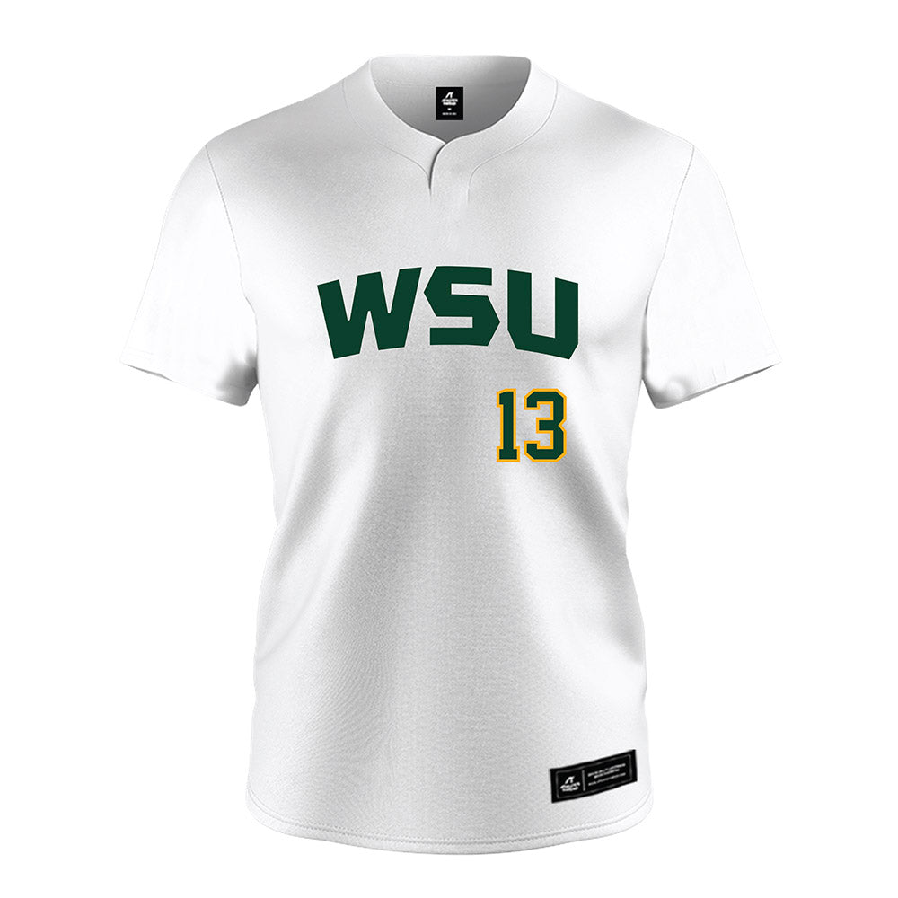 Wayne State - NCAA Softball : Addison Cosgrove - White Jersey-0