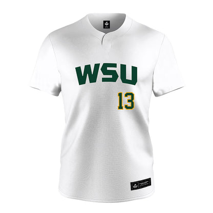 Wayne State - NCAA Softball : Addison Cosgrove - White Jersey-0
