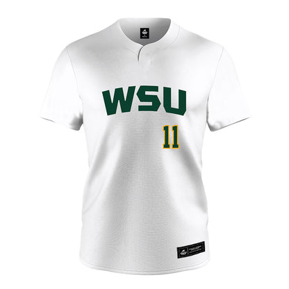 Wayne State - NCAA Softball : Ella Vinco - White Jersey-0