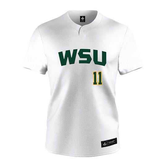 Wayne State - NCAA Softball : Ella Vinco - White Jersey-0