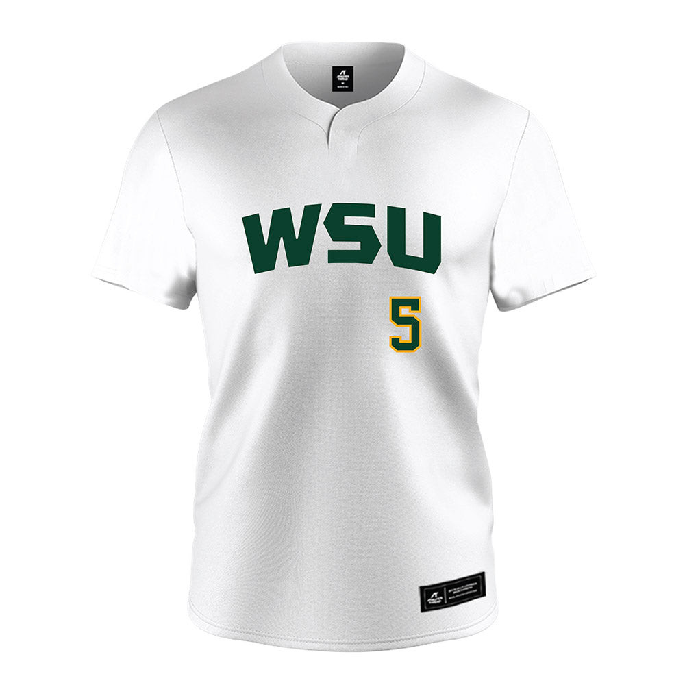 Wayne State - NCAA Softball : Brooklyn Bunch - White Jersey-0