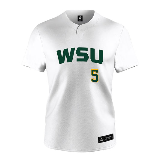 Wayne State - NCAA Softball : Brooklyn Bunch - White Jersey-0