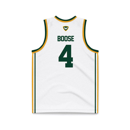Wayne State - NCAA Men's Basketball : JaKobie Boose - White Basketball Jersey-1