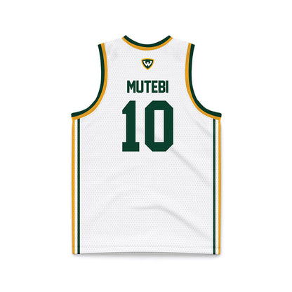 Wayne State - NCAA Men's Basketball : Chris Mutebi - White Basketball Jersey-1