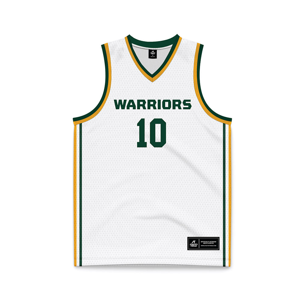 Wayne State - NCAA Men's Basketball : Chris Mutebi - White Basketball Jersey-0