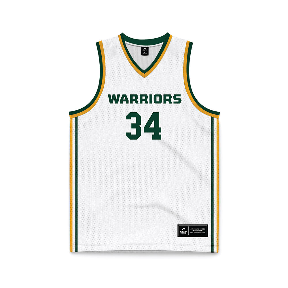 Wayne State - NCAA Men's Basketball : Eli Lohr - White Basketball Jersey-0