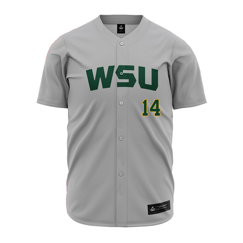 Wayne State - NCAA Baseball : Nick Sandiha - Grey Jersey-0