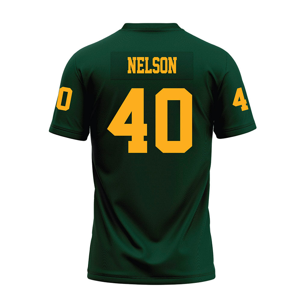 Wayne State - NCAA Football : Johnny Nelson - Green Premium Football Jersey-1