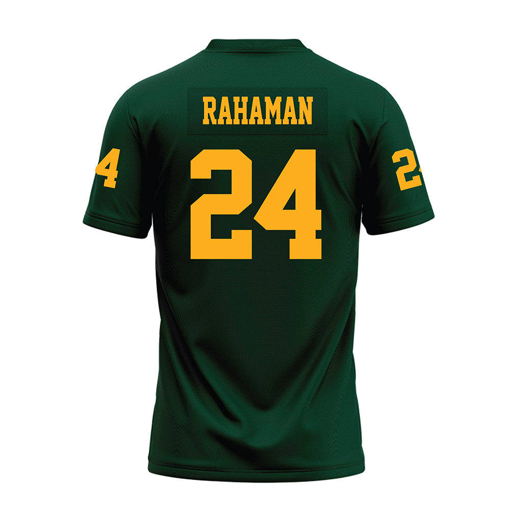 Wayne State - NCAA Football : Jasir Rahaman - Green Premium Football Jersey-1