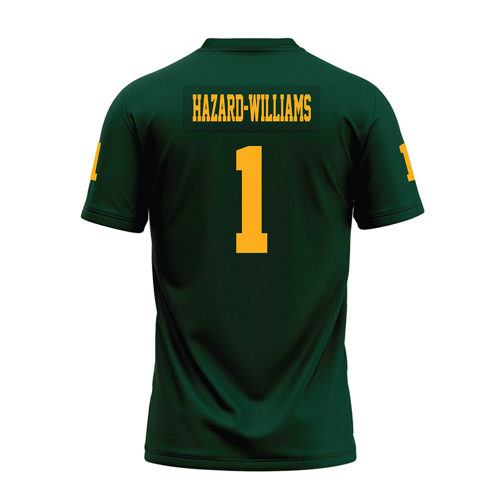Wayne State - NCAA Football : John Hazard-Williams - Green Premium Football Jersey-1