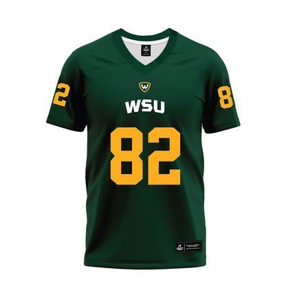 Wayne State - NCAA Football : Kristian Kilpatrick - Green Premium Football Jersey-0