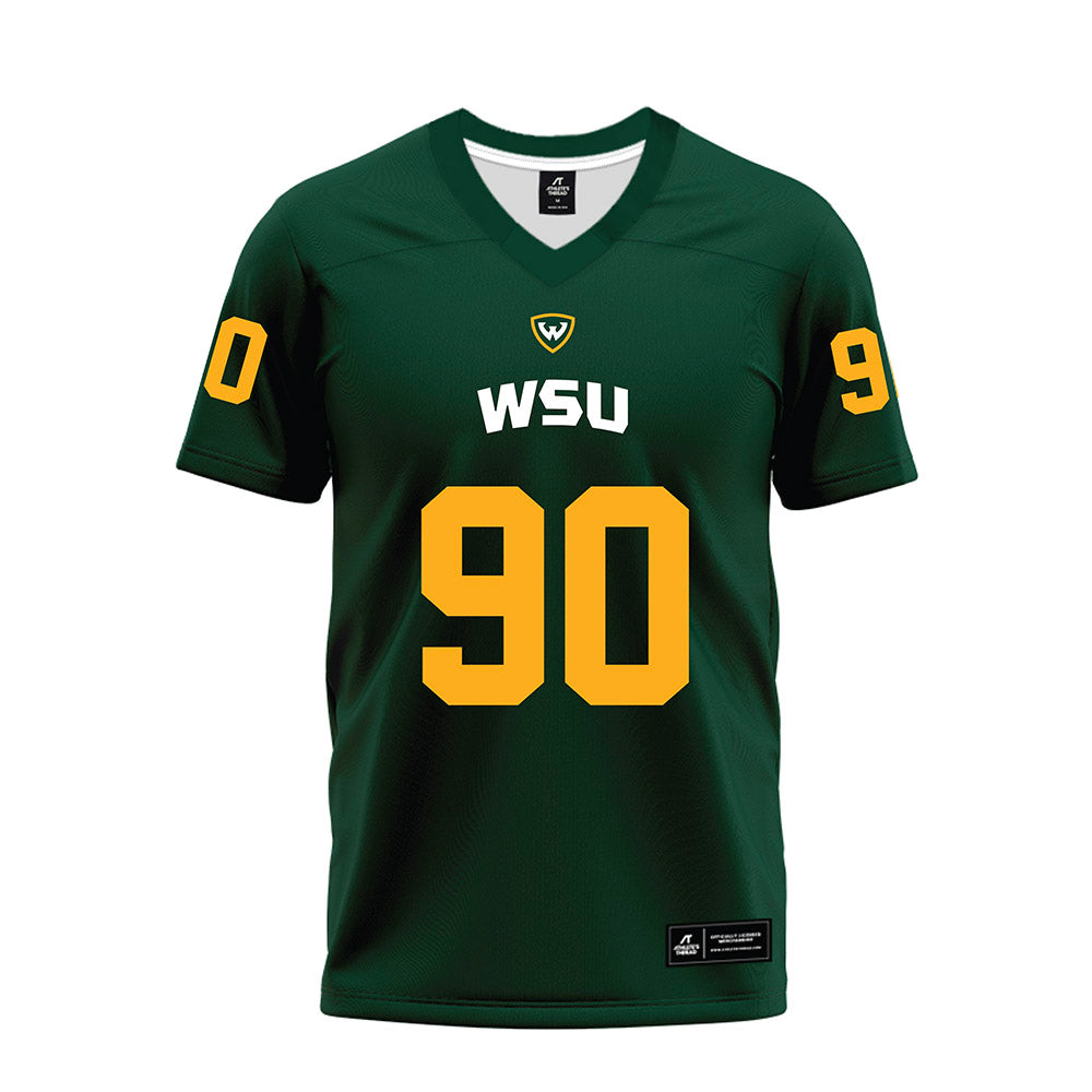 Wayne State - NCAA Football : Tyler Torey - Green Premium Football Jersey-0