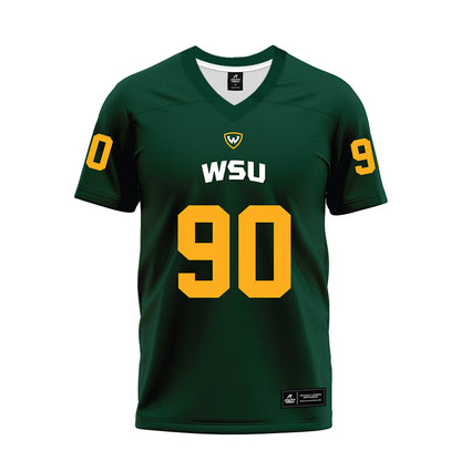 Wayne State - NCAA Football : Tyler Torey - Green Premium Football Jersey-0