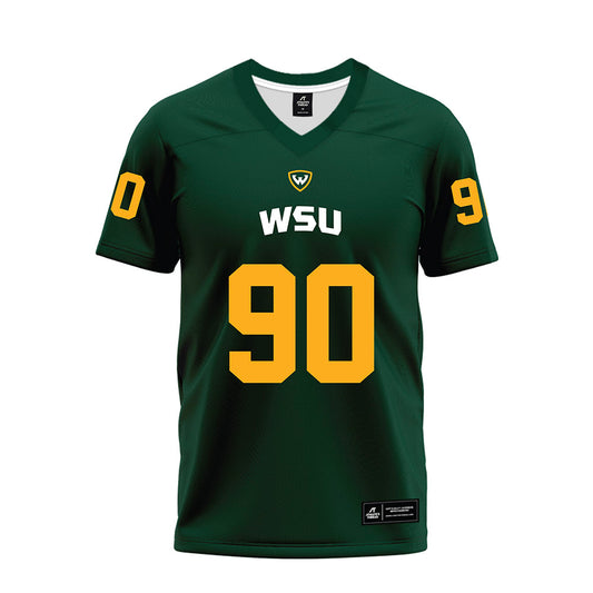 Wayne State - NCAA Football : Tyler Torey - Green Premium Football Jersey-0