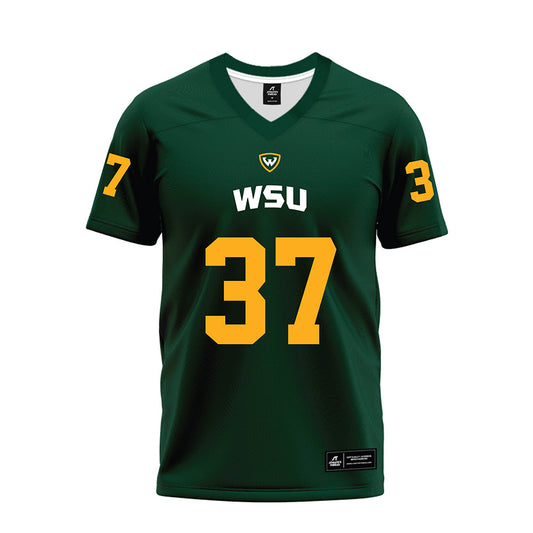Wayne State - NCAA Football : Brayden Mckenna - Green Premium Football Jersey-0