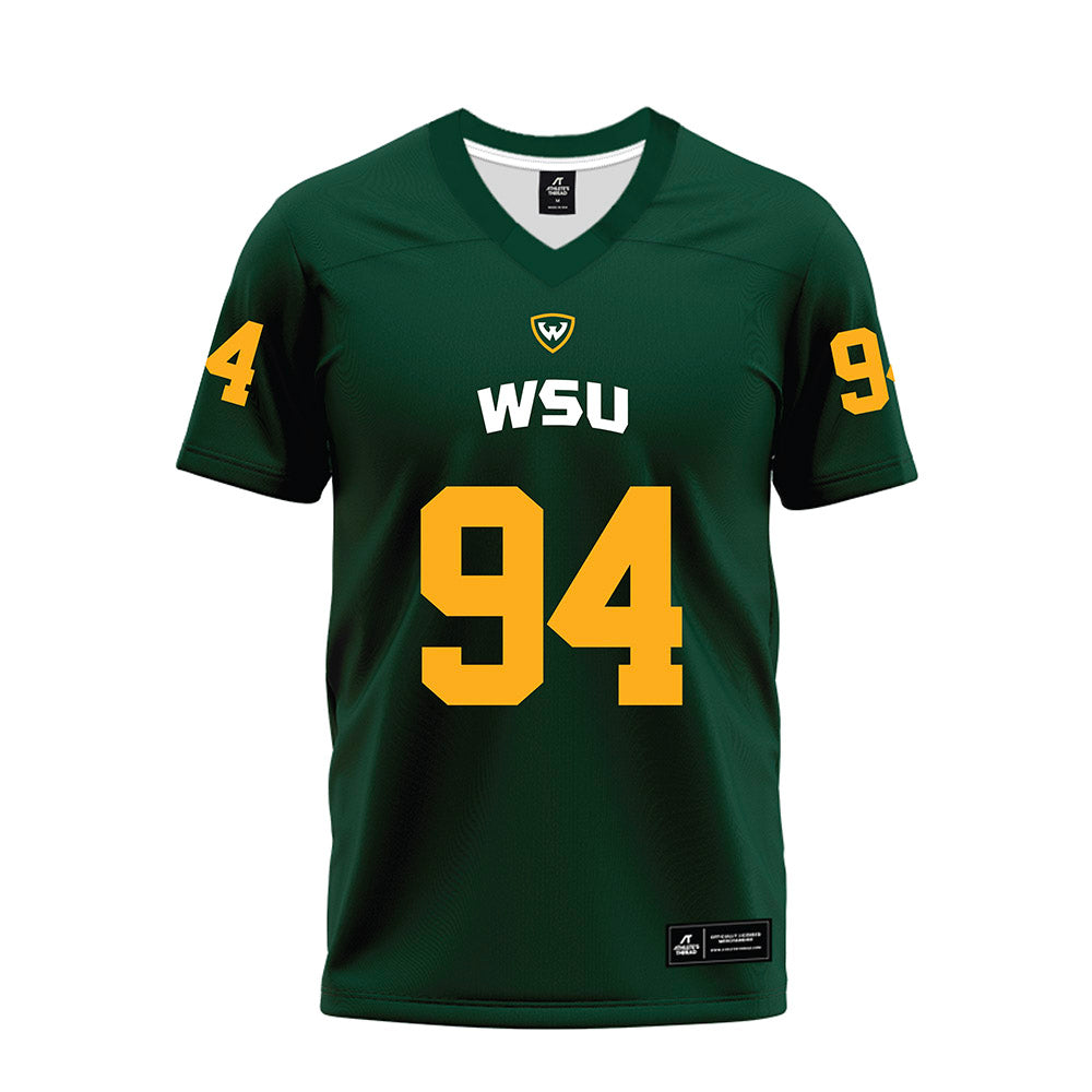 Wayne State - NCAA Football : Michael Thomas - Green Premium Football Jersey-0