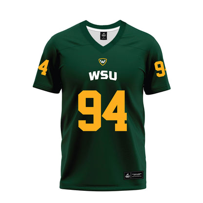 Wayne State - NCAA Football : Michael Thomas - Green Premium Football Jersey-0