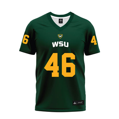 Wayne State - NCAA Football : Haiden Bollini - Green Premium Football Jersey-0