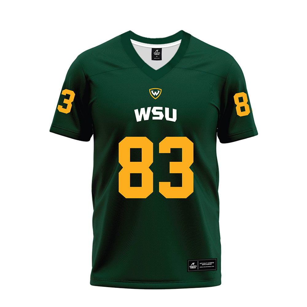 Wayne State - NCAA Football : Jordan Bell - Green Premium Football Jersey-0
