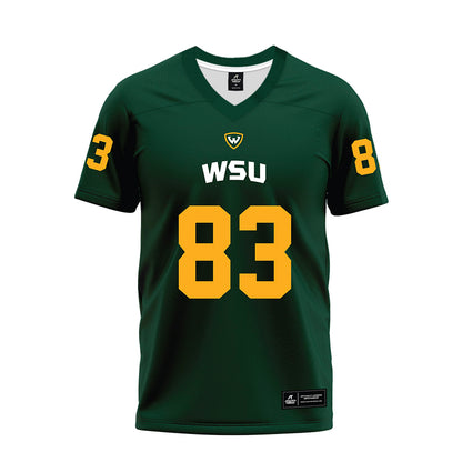 Wayne State - NCAA Football : Jordan Bell - Green Premium Football Jersey-0