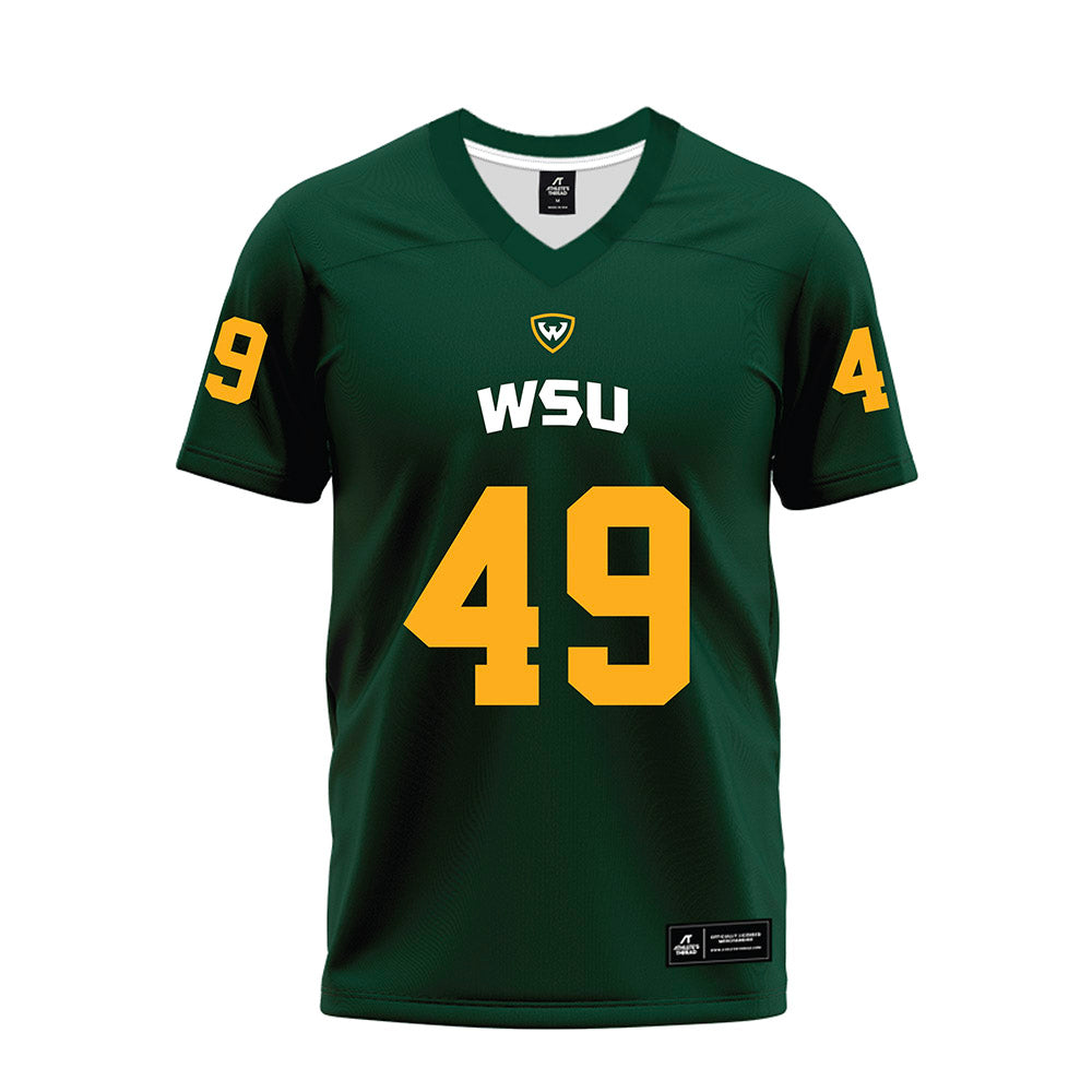 Wayne State - NCAA Football : Aydin Johnson - Green Premium Football Jersey-0