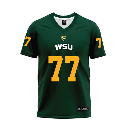 Wayne State - NCAA Football : Keathan Smith - Green Premium Football Jersey-0