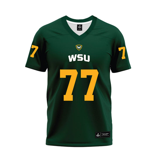 Wayne State - NCAA Football : Keathan Smith - Green Premium Football Jersey-0