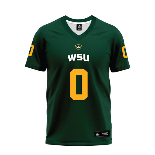 Wayne State - NCAA Football : Michael Jenkins jr - Green Premium Football Jersey-0