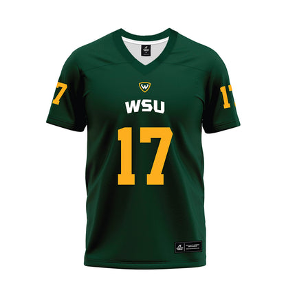 Wayne State - NCAA Football : Champion Edwards - Green Premium Football Jersey-0
