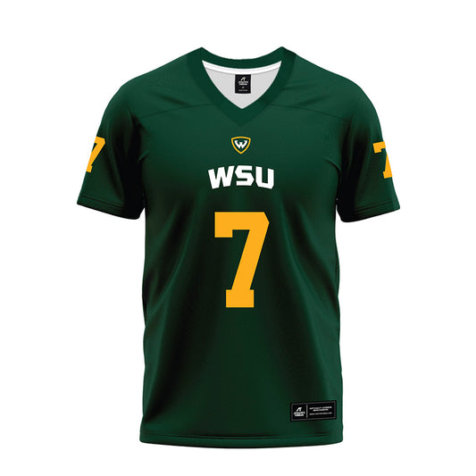 Wayne State - NCAA Football : Anthony walk - Green Premium Football Jersey-0