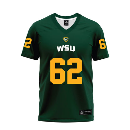 Wayne State - NCAA Football : Will Edwards - Green Premium Football Jersey-0