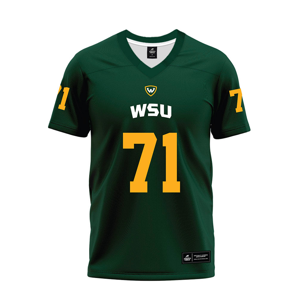 Wayne State - NCAA Football : Jonathan Major - Green Premium Football Jersey-0
