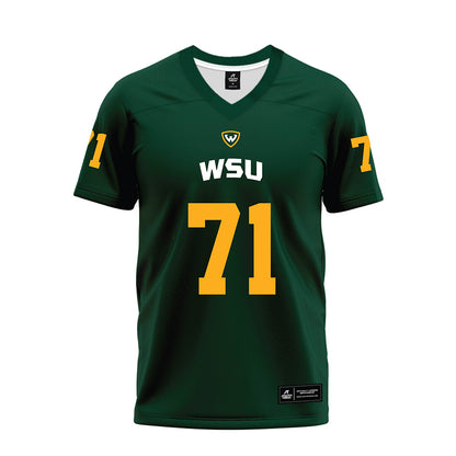 Wayne State - NCAA Football : Jonathan Major - Green Premium Football Jersey-0
