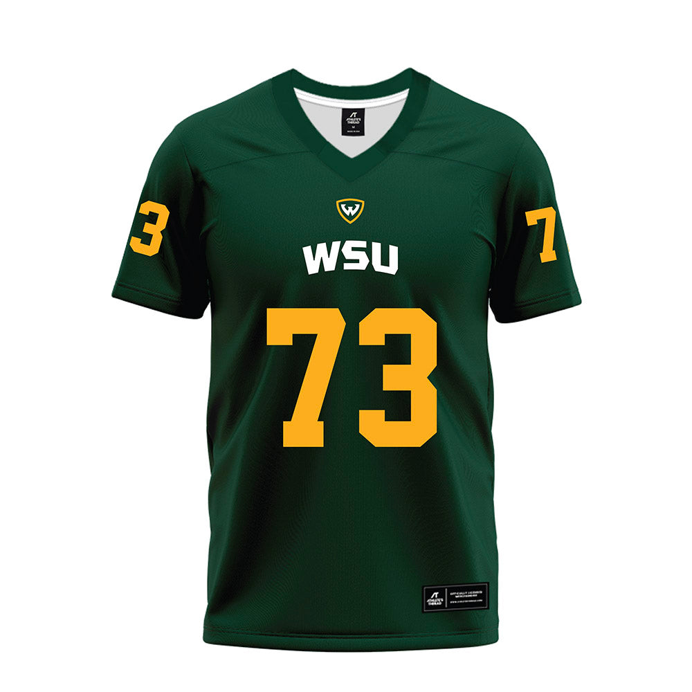 Wayne State - NCAA Football : Lance Blakely Jr - Green Premium Football Jersey-0