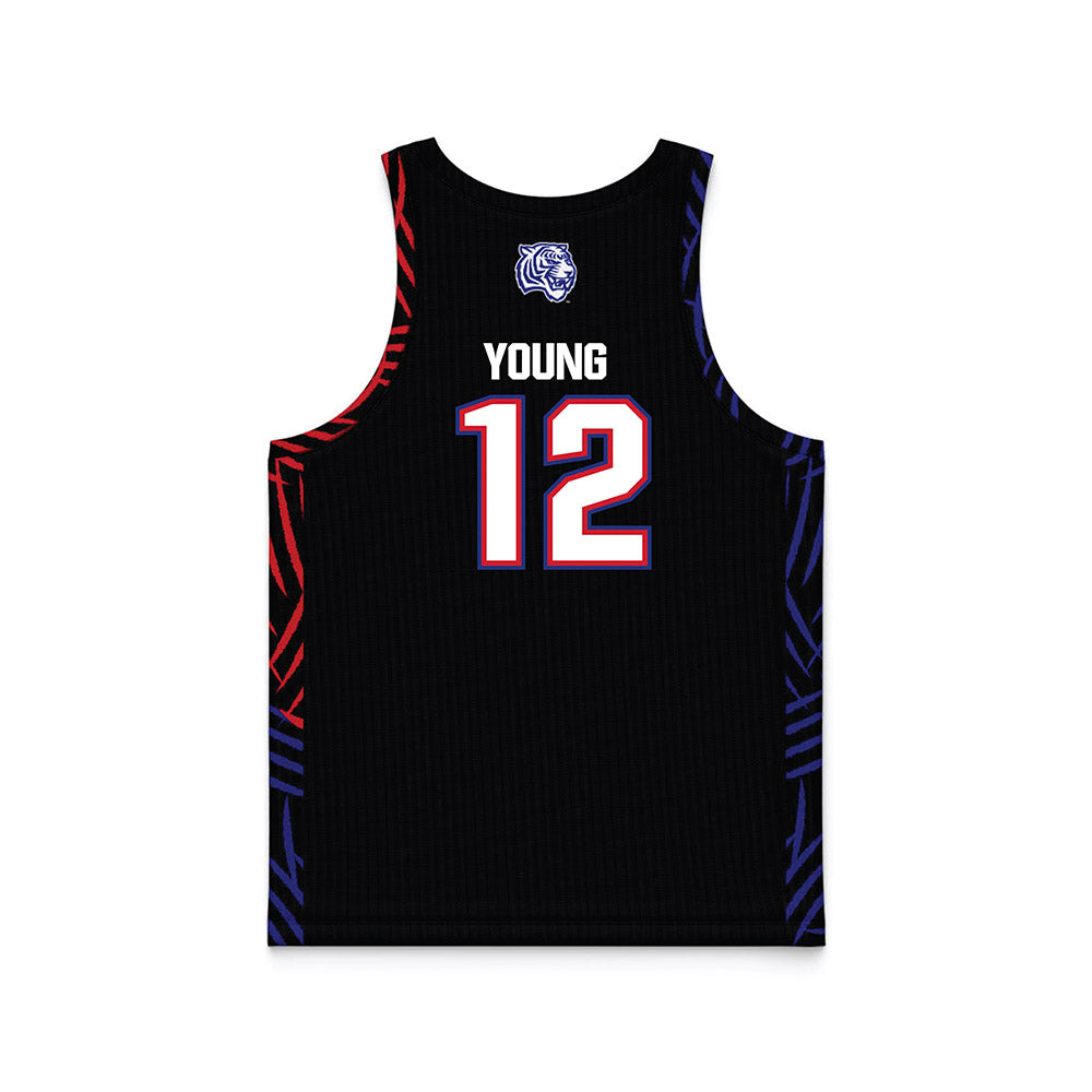 TN State - NCAA Women's Basketball : Zoe Young - Black Basketball Jersey-1