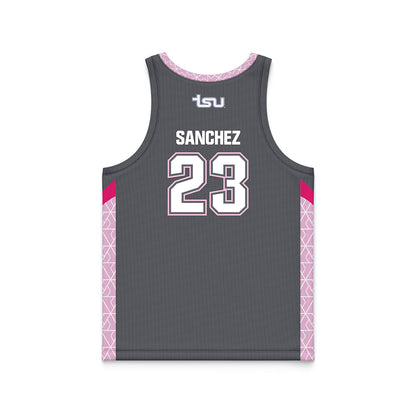 TN State - NCAA Women's Basketball : Sadie Sanchez - Dark Grey Basketball Jersey-1