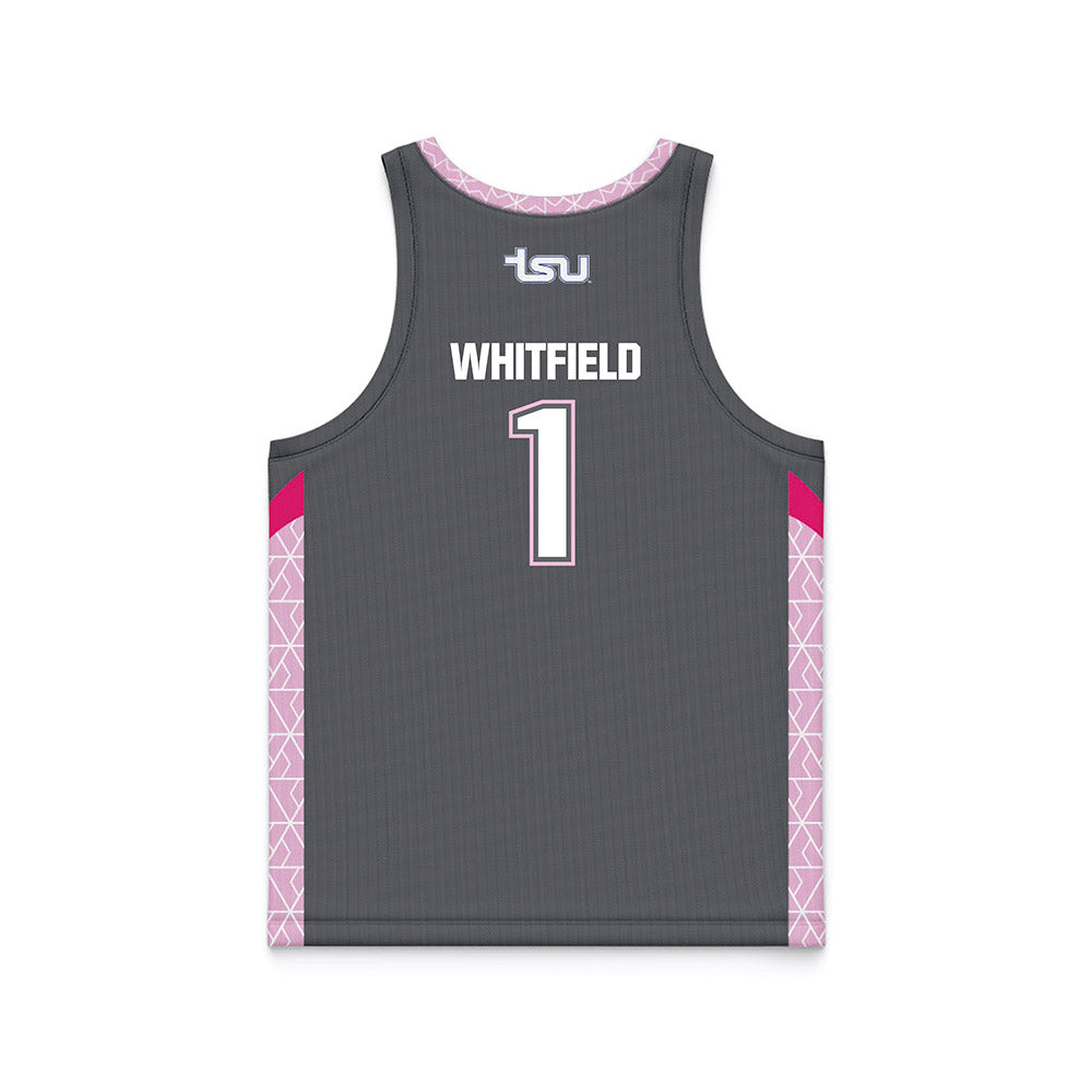 TN State - NCAA Women's Basketball : XaiOnna Whitfield - Dark Grey Basketball Jersey-1