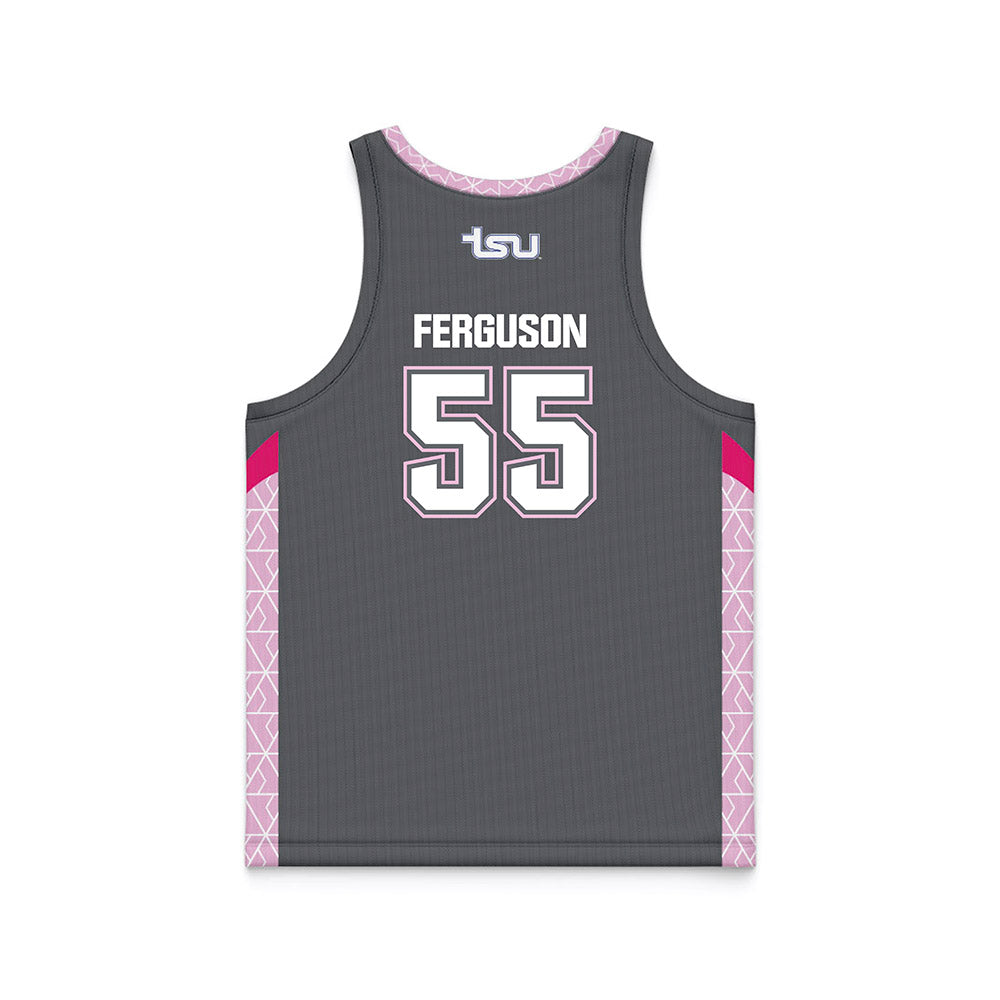 TN State - NCAA Women's Basketball : Amiyah Ferguson - Dark Grey Basketball Jersey-1