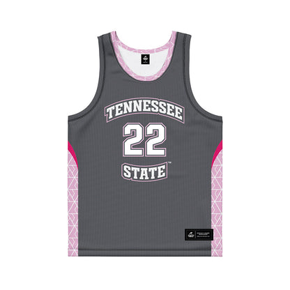 TN State - NCAA Women's Basketball : Erin Martin - Dark Grey Basketball Jersey-0