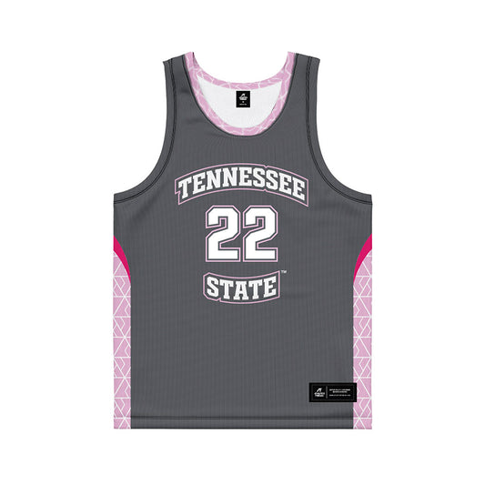 TN State - NCAA Women's Basketball : Erin Martin - Dark Grey Basketball Jersey-0