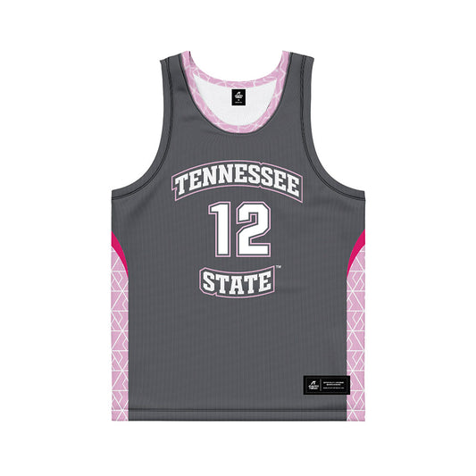 TN State - NCAA Women's Basketball : Zoe Young - Dark Grey Basketball Jersey-0