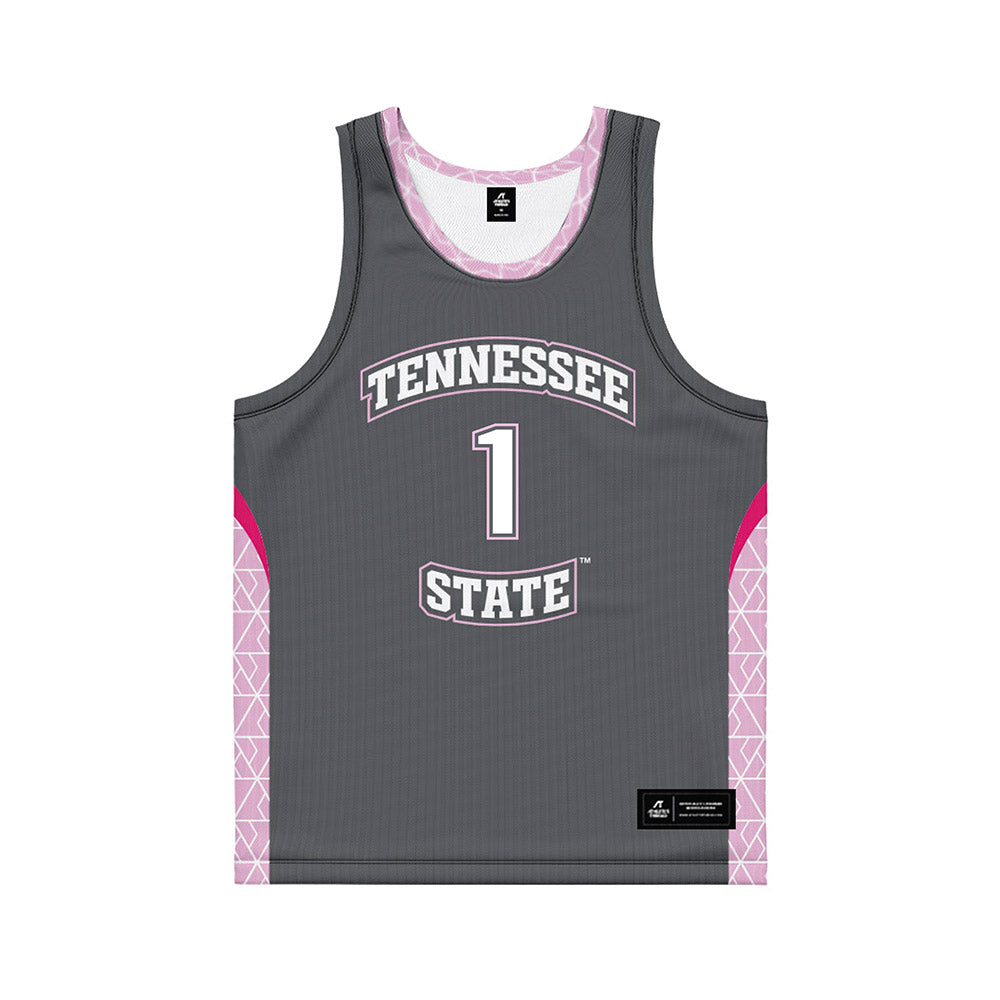 TN State - NCAA Women's Basketball : XaiOnna Whitfield - Dark Grey Basketball Jersey-0