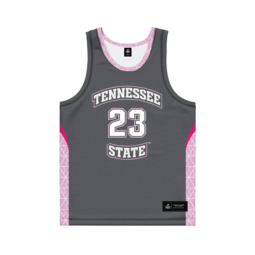 TN State - NCAA Women's Basketball : Sadie Sanchez - Dark Grey Basketball Jersey-0