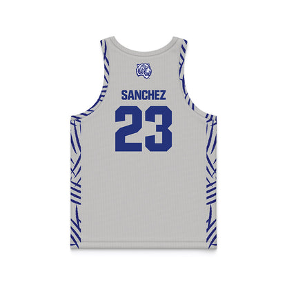 TN State - NCAA Women's Basketball : Sadie Sanchez - Grey Basketball Jersey-1