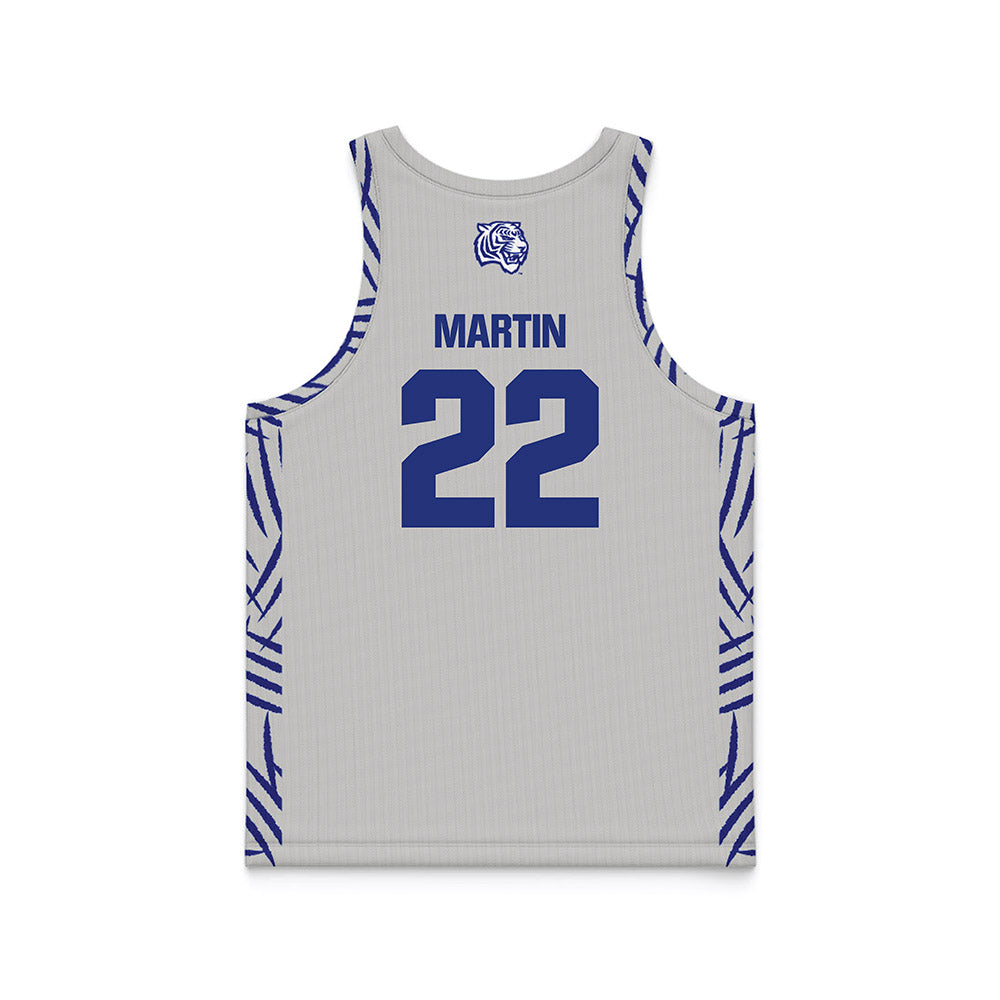 TN State - NCAA Women's Basketball : Erin Martin - Grey Basketball Jersey-1