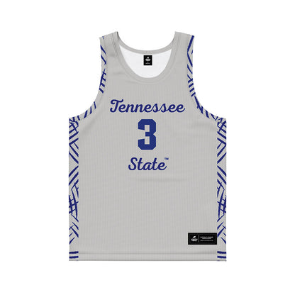 TN State - NCAA Women's Basketball : Kiari Roberts - Grey Basketball Jersey-0