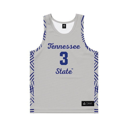 TN State - NCAA Women's Basketball : Kiari Roberts - Grey Basketball Jersey-0